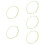 5Pcs Light Green Plastic Brake Hose Tubes for Bikes Durable Waterproof 11