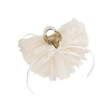 (Beige) Bowknot Hair Clip for Women - Thin/Thick Hair