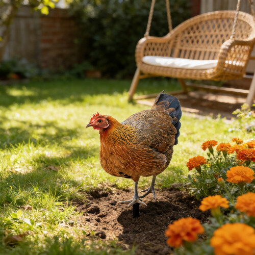 Weather-Resistant Acrylic Chicken Yard Decor 1