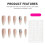 (M) 10PCS Glossy Gradient Press-On Nails DIY Home Art 2