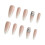(M) 10PCS Glossy Gradient Press-On Nails DIY Home Art 5