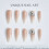 (M) 10PCS Glossy Gradient Press-On Nails DIY Home Art 7