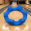 (Blue) 360 Bowling Ball Sanding Pad Rotating Holder 4