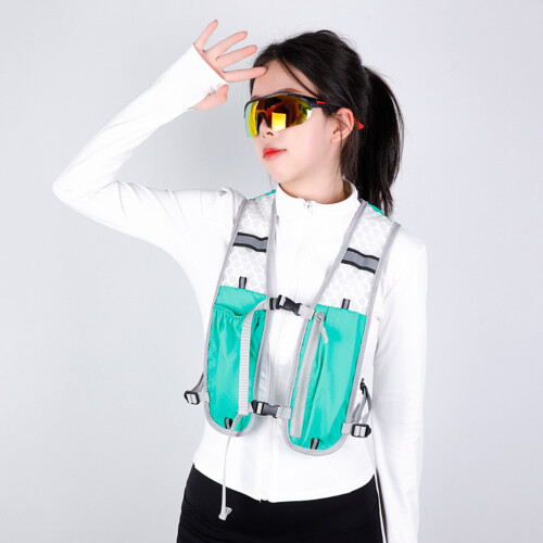 (Cyan) Hydration Vest for Running Hiking Cycling