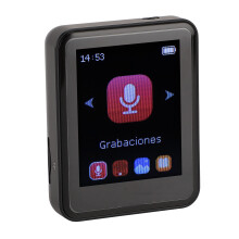 Lettore MP3/MP4, 8 GB, 51 x 41 x 16,6 mm, 1,8 pollici, alluminio