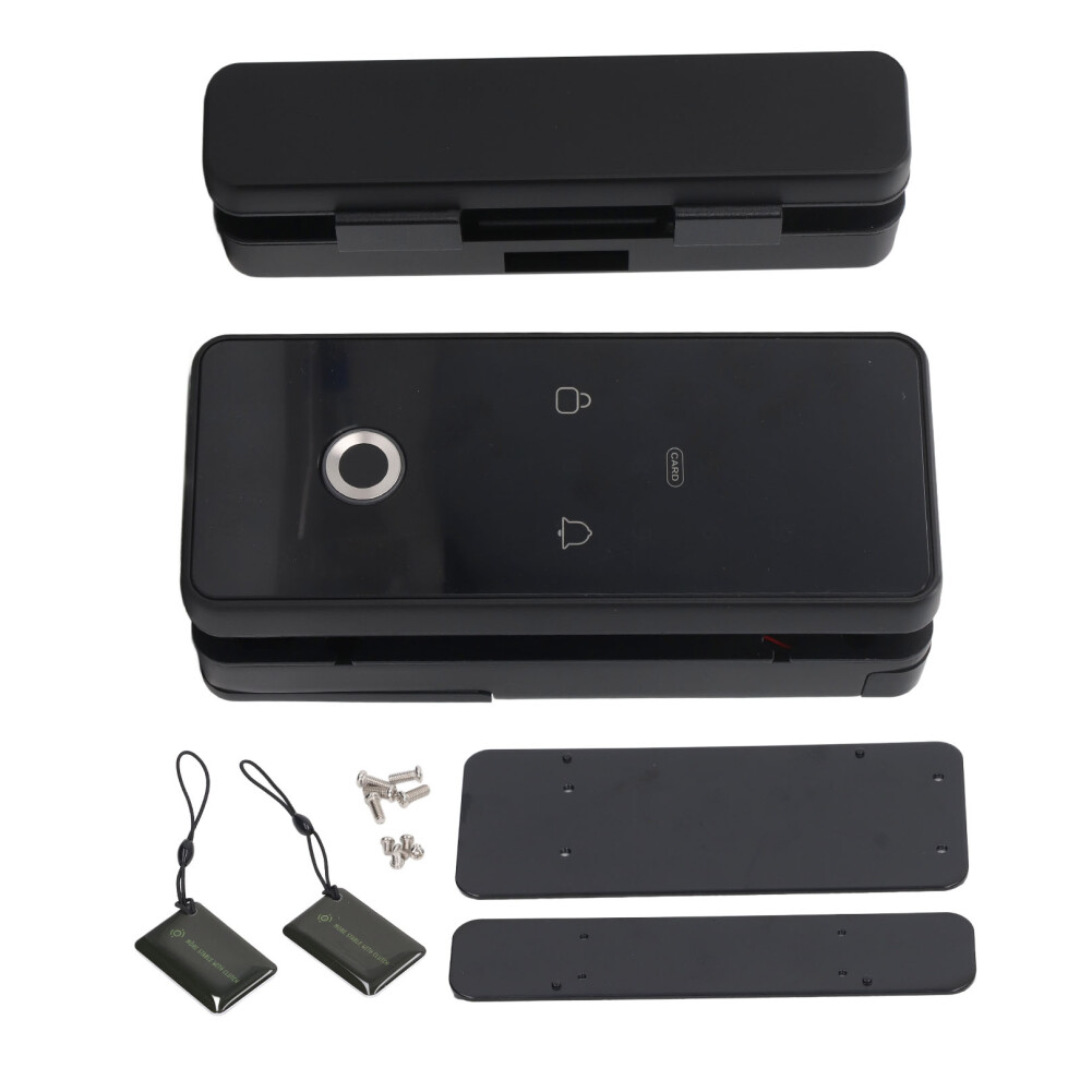 Bluetooth Unlocking Smart Lock For Glass Door, Keyless Entry Door Lock Featuring Fingerprint Password Ic Card Wifi Remote Unlocking Methods, Dual 9028731861852