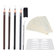 Easy To Use Eyebrow Makeup Kit Quick Makeup Application Waterproof Long Lasting Brows Non Fading Eyebrow Pencil Pens With Stencils For Beginners