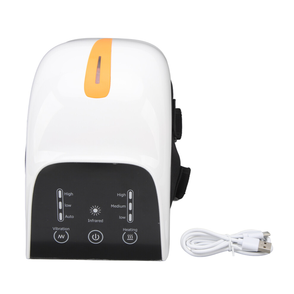 Red/Light Vibration Massage Therapy Knee Massager With Infra Heat Led Control Panel Heated Pain Relief Device For Swollen Joints Cordless