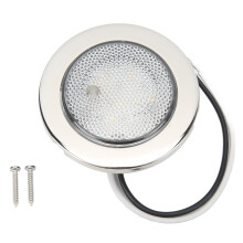 Marine RV Use LED Interior Light Warm White Glow Surface Mount Waterproof Dome Light Push Switch Versatile Application Long Life50000Hours
