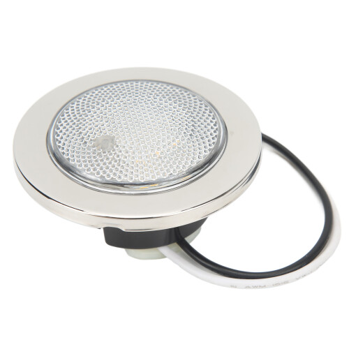 Marine RV Use LED Interior Light Warm White Glow Surface Mount Waterproof Dome Light Push Switch Versatile Application Long Life50000Hours 1