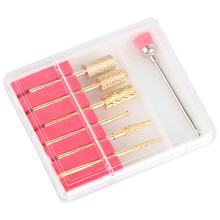 Adjustable Grit Bits for Nail Drill, Tungsten Carbide Drill Bits Set for Acrylic Gel Nails Remover Manicure Pedicure Tools Low Heat Low Noise