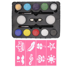 Water Based Face Painting Kit With Non Toxic Colors Safe Hypoallergenic Face Paint For Kids Fast Drying Washable Formula Creative Fun Reusable