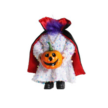 Einziehbare Hexenbesen aus Kunststoff, Halloween-Dekorationsfiguren, Zirkusmotiv, Porzellanclowns, langlebige Ornamente für Partydekoration