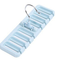 Gruccia appendiabiti resistente per armadio, multifunzionale, per cravatte e sciarpe, con 8 scomparti, realizzata in plastica atossica, dal design