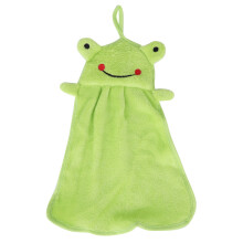 Premium Satin Table Runner Themed Hooded Baby Towel Cute Animal Face Design Soft Plush Fabric For Newborns Toddlers With Hanging Lanyard For Nursery