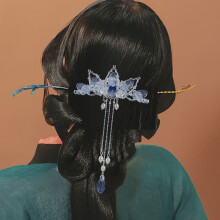 (2) Vintage Hairpin Earrings for Hanfu Style