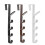 2 Pack Door Hook Organizer 5 Hooks Black White Brown 27.8cm 6