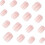 French Pink Square False Nails 24Pcs Eco-Friendly ABS 1