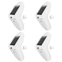 LED Flood Light Solar Motion Sensor Lights Outdoor Security Lighting Waterproof Solar Lamp Rechargeable Bug Zapper Dual Induction System High