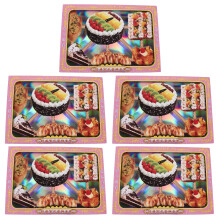 5Sets Elegant Papieren Offerkoek Dessertset Voor Herdenkingsrituelen