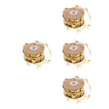 4Rouleaux Ruban Or Décoratif Étoile Lune Idéal Pour Fêtes Mariages