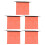 5Pcs Dot Compliant Orange Safety Flags Mesh Load Warning for Transport 1