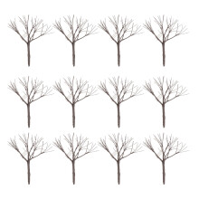 10Pcs Coffee Wire Miniature Tree Branches Realistic Bare Craft Decor