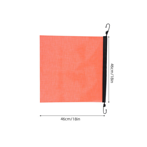 5Pcs Dot Compliant Orange Safety Flags Mesh Load Warning for Transport 2