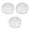 3Pcs Transparent Plastic Breathable Floral Soil Protector for Planters 5