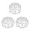 3Pcs Transparent Plastic Breathable Floral Soil Protector for Planters 1