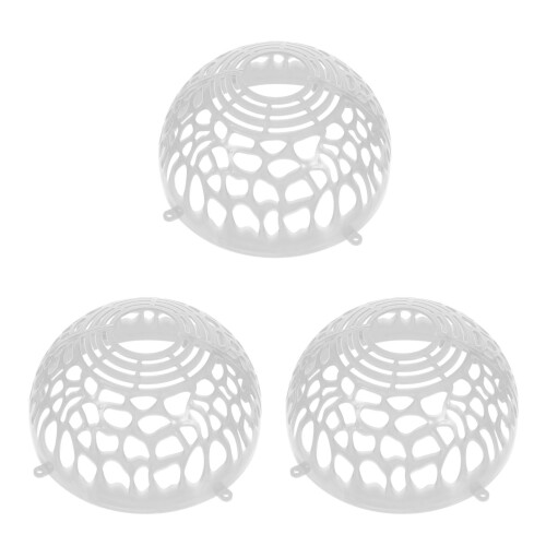 3Pcs Transparent Plastic Breathable Floral Soil Protector for Planters