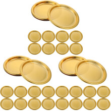 60St Fijne Pet Platen Goud Voor Snacks En Feestelijke Desserts