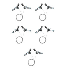 5St Aluminium Bike Shifters Zwart Universeel Verstelbaar Duurzaam