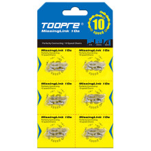 (10-speed Magic Buckle, One Card (6 Pairs)) 6 Pairs Bike Chain Quick Link for 6-12 Speed Bikes