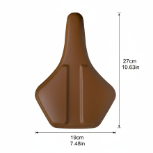 (Light Brown) Mountain Bike Saddle, Waterproof Comfort Seat w/ Springs