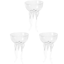 3St Transparante Party Wijnglazen Octopusvormige Cocktailglazen