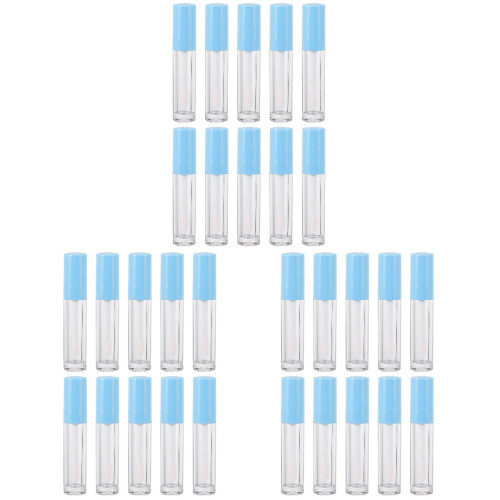 30Stk Kunststoff Nachfüllbare Lipgloss- Mit Himmelblau 1