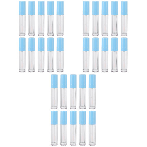 30Stk Kunststoff Nachfüllbare Lipgloss- Mit Himmelblau 2