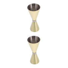 2St Stevige Dubbele Jigger Gouden Rvs Bar Meetbeker Voor Cocktailmixen