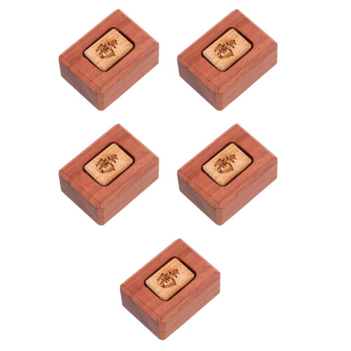 5St Mahjong Accessoires Windindicator Koffie Met Luxe Ontwerp