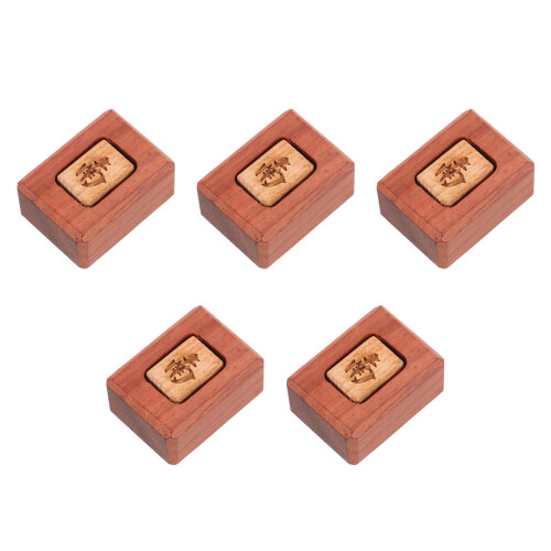 5St Mahjong Accessoires Windindicator Koffie Met Luxe Ontwerp 2