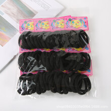 (Black) 72pcs No Damage Hair Bands for Women & Men