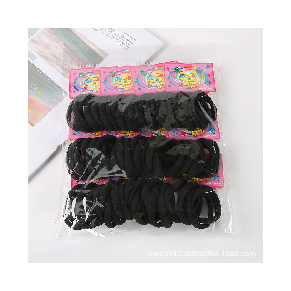 Hue-Grain (Black) 72Pcs No Damage Hair Bands For Women & Men