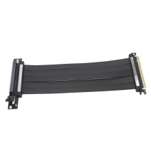 High-Speed PCIe 4.0 x16 Extension Cable 250mm, 90 Angled Black