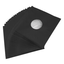 Kraft Paper Record Covers 20 Pack 12 Inch Thick Cardboard Matte Black 350gsm