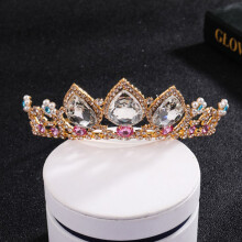 (1) Kids\' Crown Hair Clip - Lightweight Party Headdress