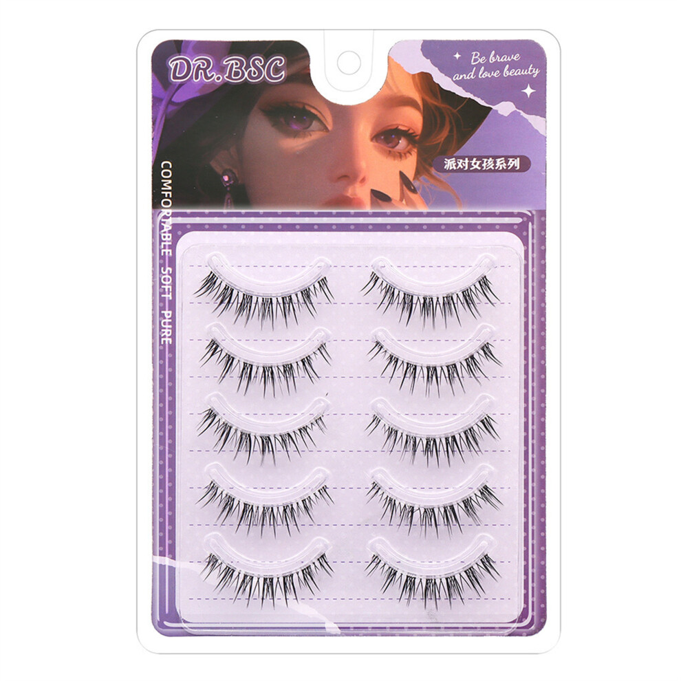 Reach-Tools Natural False Eyelashes, Thin Stem Diy Clusters For Women