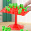 (red) Kids Balance Tree Frog Game - Stackable Educational Toy 2
