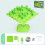 (Green) Kids Balance Tree Frog Game - Stackable Educational Toy 2