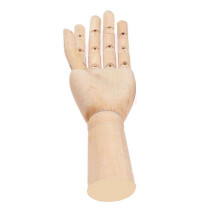 (Left Hand) Wooden Articulated Artist Mannequin